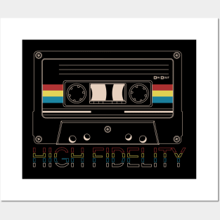 high fidelity cassette tape Posters and Art